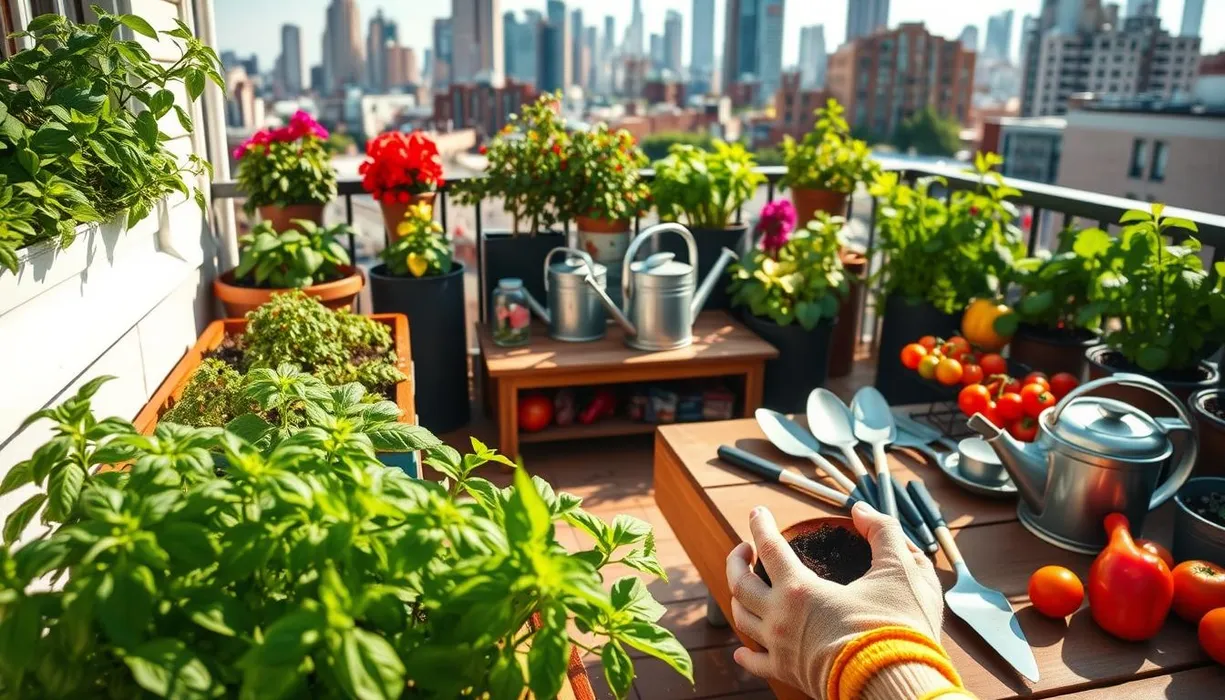 cover for Getting Started with Urban Gardening