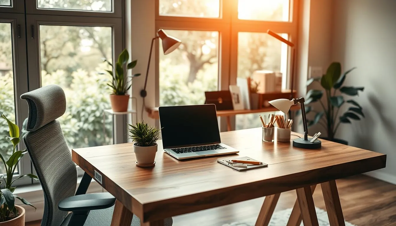 sustainable home office setup