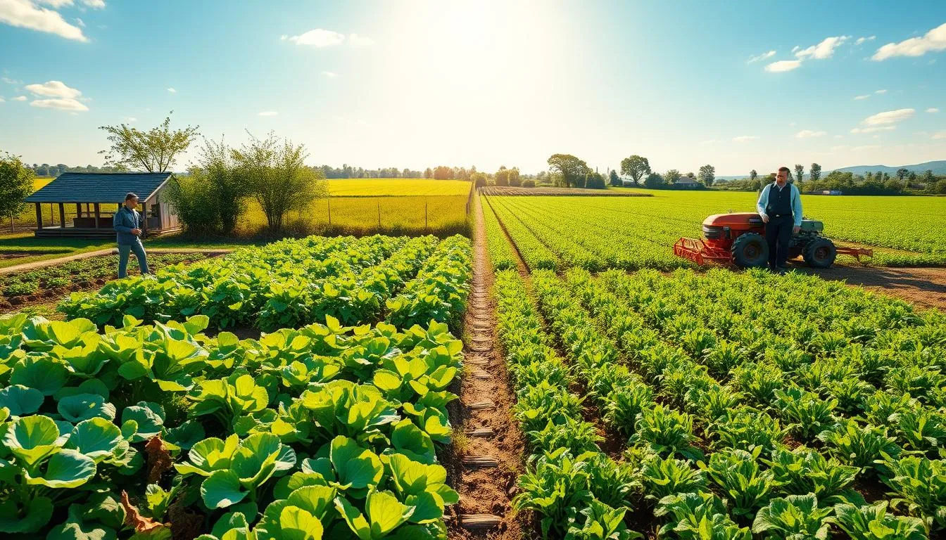 organic vs conventional farming comparison