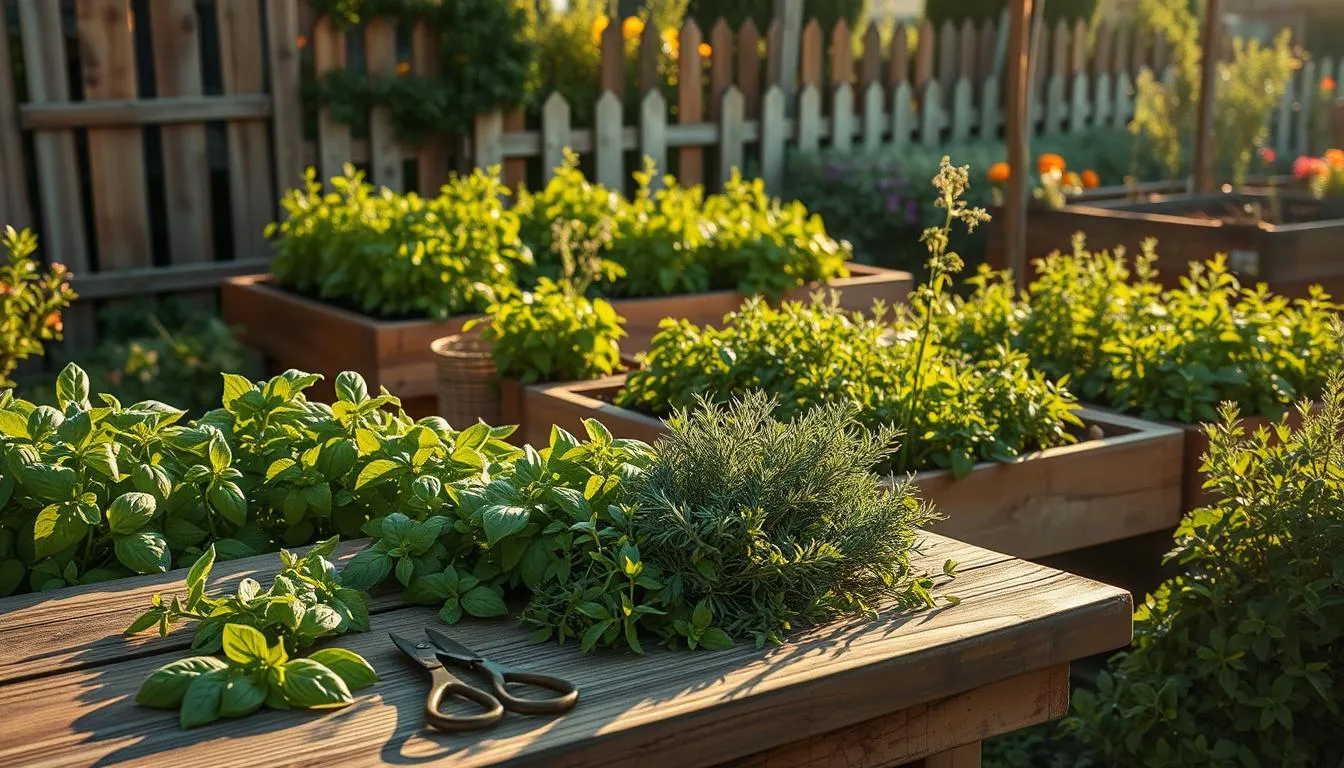 herbal garden setup